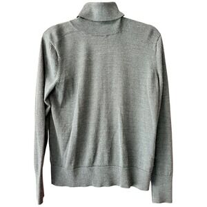 Gap Womens Extra Fine Merino Wool Turtleneck Sweater Forest Green Large L